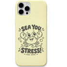 Sea You Stress Puri Mood engraved pastel silicone phone cover in Lemon Yellow