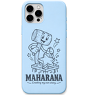 Maharana Creating My Own Story engraved pastel silicone phone cover in Sky Blue