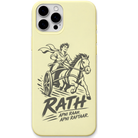 Rath Apni Raah Apni Raftaar engraved pastel silicone phone cover in Lemon Yellow