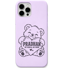 Pradhan My People My Pride engraved pastel silicone phone cover in Lavender