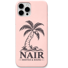 Nair Rooted & Rising engraved silicone phone cover in Blush Pink