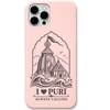 Puri Always Calling engraved pastel silicone phone cover in Blush Pink