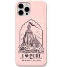Puri Always Calling engraved pastel silicone phone cover in Blush Pink