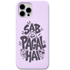 Sab Pagal Hai funny cartoon mood engraved silicone phone cover in Lavender