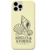 Shells & Stories Puri engraved pastel silicone phone cover in Lemon Yellow