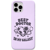 Best Doctor In My Galaxy engraved silicone phone cover in Lavender