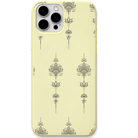 Lotus Pendant engraved silicone phone cover in Lemon Yellow