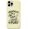 Mentally in Puri Crab Escape engraved pastel silicone phone cover in Lemon Yellow
