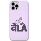 VeLA Mode lazy mood meme engraved silicone phone cover in Lavender