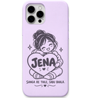 Jena Pocket Sunshine engraved pastel silicone phone cover in Lavender