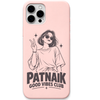 Patnaik Good Vibes Club engraved pastel silicone phone cover in Blush Pink