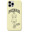 Patnaik Calm Mind Boss Energy engraved pastel silicone phone cover in Lemon Yellow