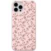 Dancing Vines engraved silicone phone cover in Blush Pink