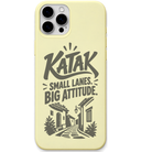 Katak Small Lanes Big Attitude engraved pastel silicone phone cover in Lemon Yellow