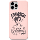 Satapathy Sach Bolunga engraved pastel silicone phone cover in Blush Pink