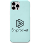 Shiprocket Classic Logo engraved phone cover in Mint Green