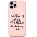 Panda Branch Club – Engraved Pastel Silicone Phone Cover