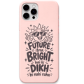 Future Itna Bright Dikh Nahi Raha – Engraved Pastel Silicone Phone Cover