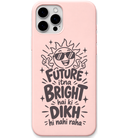 Future Itna Bright Dikh Nahi Raha sunglasses sunshine meme engraved silicone phone cover in Blush Pink