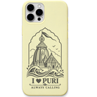 Puri Always Calling engraved pastel silicone phone cover in Lemon Yellow