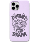 Dahibara Over Drama engraved pastel silicone phone cover in Lavender