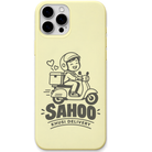 Sahoo Khusi Delivery engraved pastel silicone phone cover in Lemon Yellow