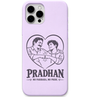 Pradhan Family First engraved pastel silicone phone cover in Lavender