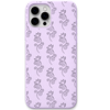Lotus Swirls engraved silicone phone cover in Lavender