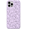 Cat Companions engraved silicone phone cover in Lavender