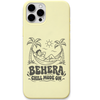 Behera Chill Mode engraved pastel silicone phone cover in Lemon Yellow