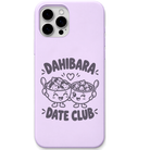 Dahibara Date Club engraved pastel silicone phone cover in Lavender