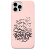 Gopalpur Chaliba engraved pastel silicone phone cover in Blush Pink