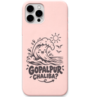 Gopalpur Chaliba engraved pastel silicone phone cover in Blush Pink
