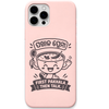 First Pakhala Then Talk engraved pastel silicone phone cover in Blush Pink