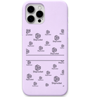 Shiprocket Logo Pattern + Name engraved phone cover in Lavender