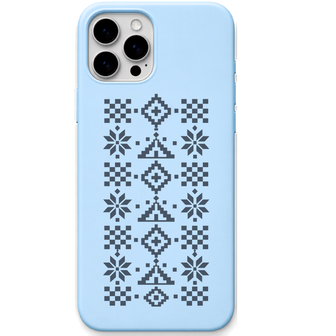 Pasapali Pulse engraved pastel silicone phone cover in Sky Blue