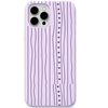 Heart Waves engraved silicone phone cover in Lavender