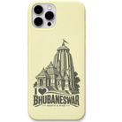 Bhubaneswar Roots & Rise engraved pastel silicone phone cover in Lemon Yellow