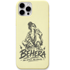 Behera Mo Style engraved pastel silicone phone cover in Lemon Yellow