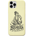 Behera Mo Style engraved pastel silicone phone cover in Lemon Yellow