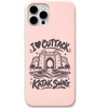 I Love Cuttack Katak Swag engraved pastel silicone phone cover in Blush Pink