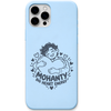 Mohanty Big Heart Energy engraved pastel silicone phone cover in Sky Blue