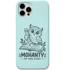 Mohanty My Own Story engraved pastel silicone phone cover in Mint Green