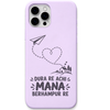 Mana Berhampur Re engraved pastel silicone phone cover in Lavender