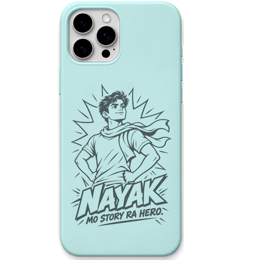 Nayak Story Hero engraved pastel silicone phone cover in Mint Green