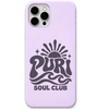 Puri Soul Club engraved pastel silicone phone cover in Lavender