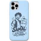 Samal Plan Mera Chill Tumhara engraved pastel silicone phone cover in Sky Blue