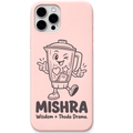 Mishra Wisdom And Thoda Drama – Engraved Pastel Silicone Phone Cover