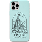 Puri Always Calling engraved pastel silicone phone cover in Mint Green