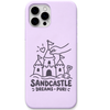 Sandcastle Dreams Puri engraved pastel silicone phone cover in Lavender